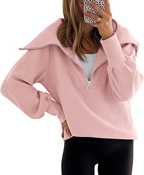 Cozy Drop-Shoulder Zip Hoodie for Women