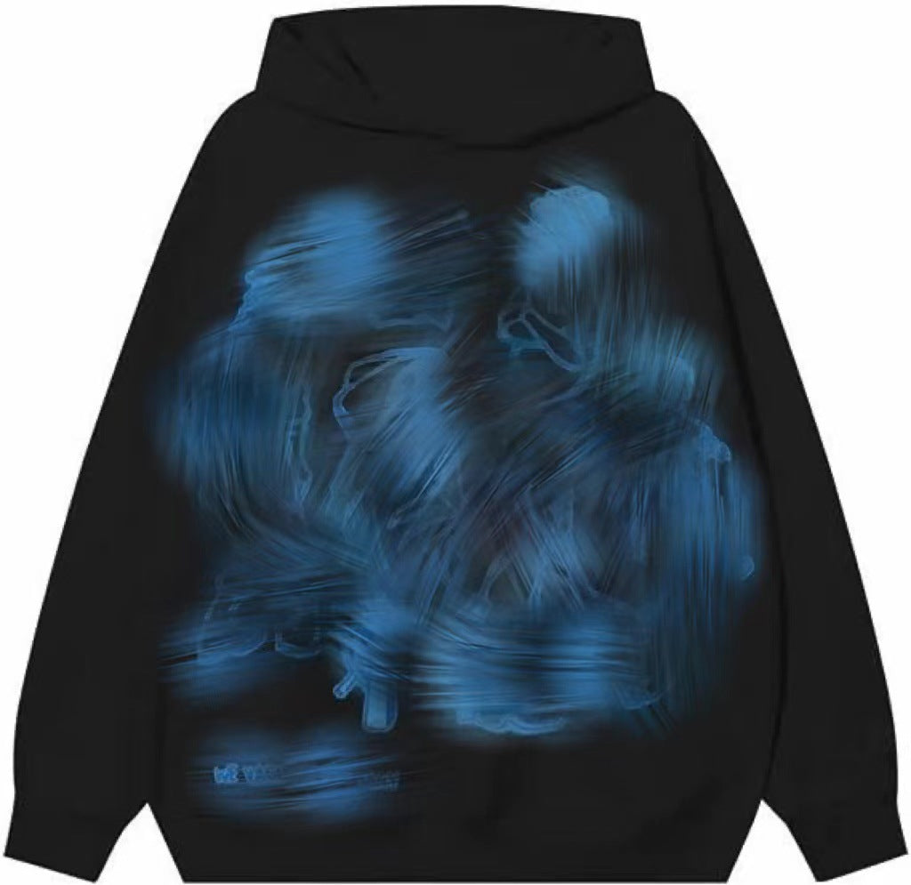 Retro Casual Couple's Sporty Matching Hoodie