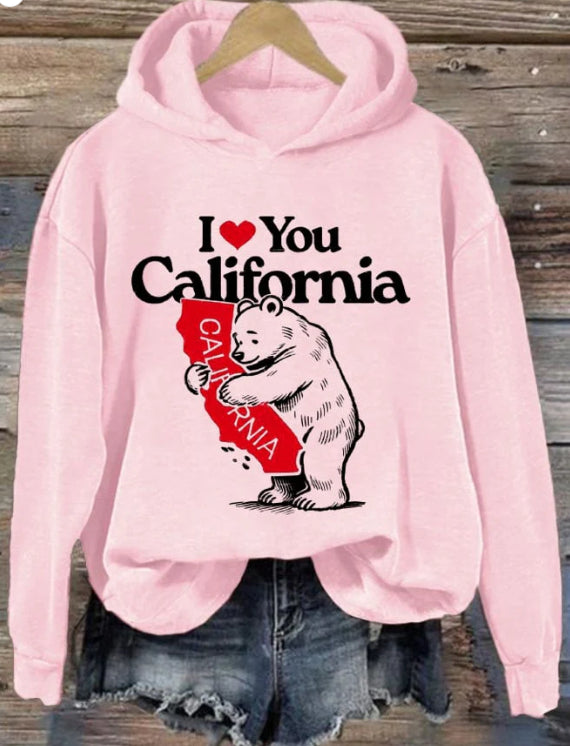 American Polyester Fiber Letter Printed Hoodie