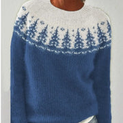 Round Neck Multicolor Loose Fashion Pullover Sweater