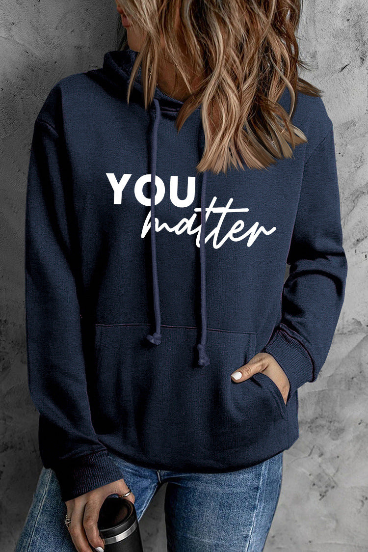 Women's Printed Graphic Pullover Hoodie with Pocket