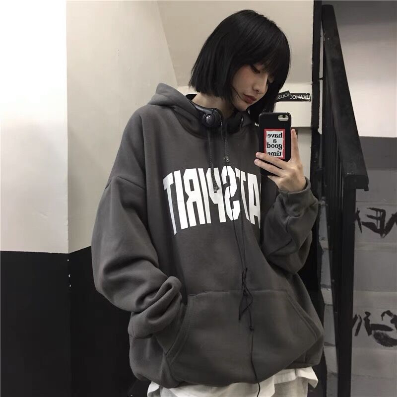 Men's Hip Hop Fleece Pullover Streetwear Couple Sweater