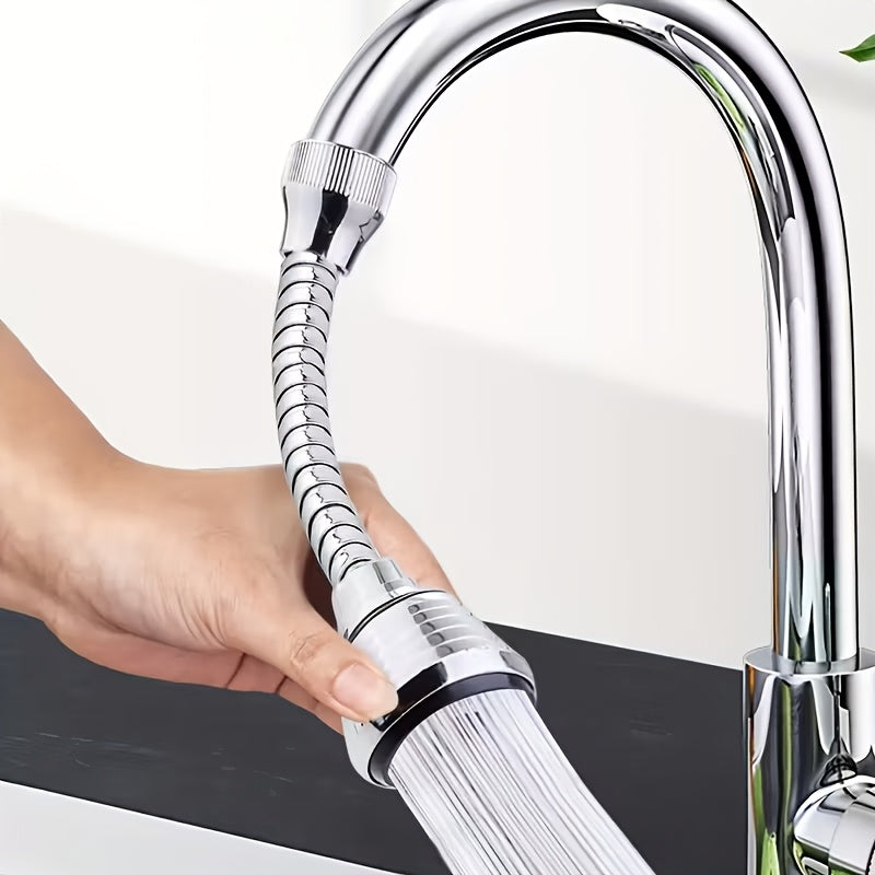 Splash‑Proof Kitchen Faucet Extension with Multi‑Directional Rotation – Increases Water Pressure for Sinks – RV Interior Accessory