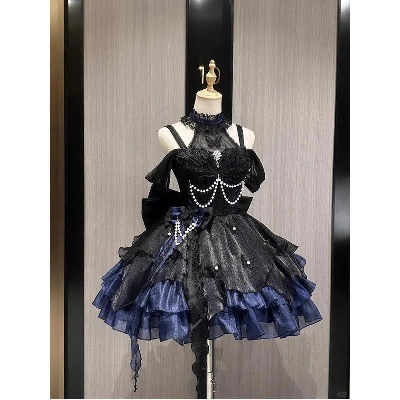 Swan Princess Lolita Dress Elegant Puffy Party Gown