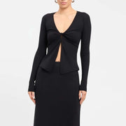 Sexy V-Neck Long Sleeve Crop Top Winter Innerwear