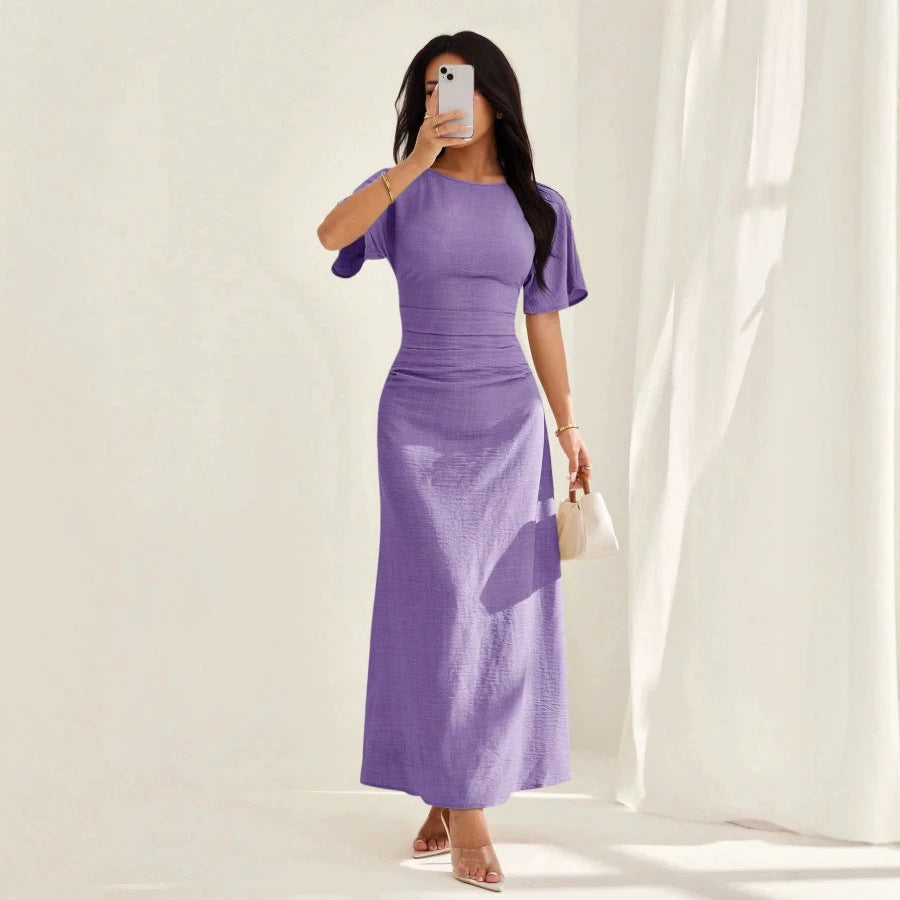Summer Solid-color Casual Elegant Dress