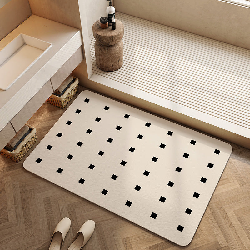 Quick-drying, Water-absorbent Floor Mat for Toilets, Bathrooms, and Showers