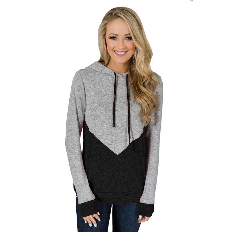 Women's Colorblock Patchwork Cotton Pullover Sweater