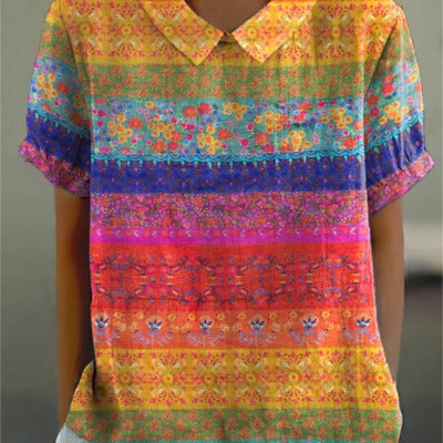 Women's Short-sleeve Printed Top