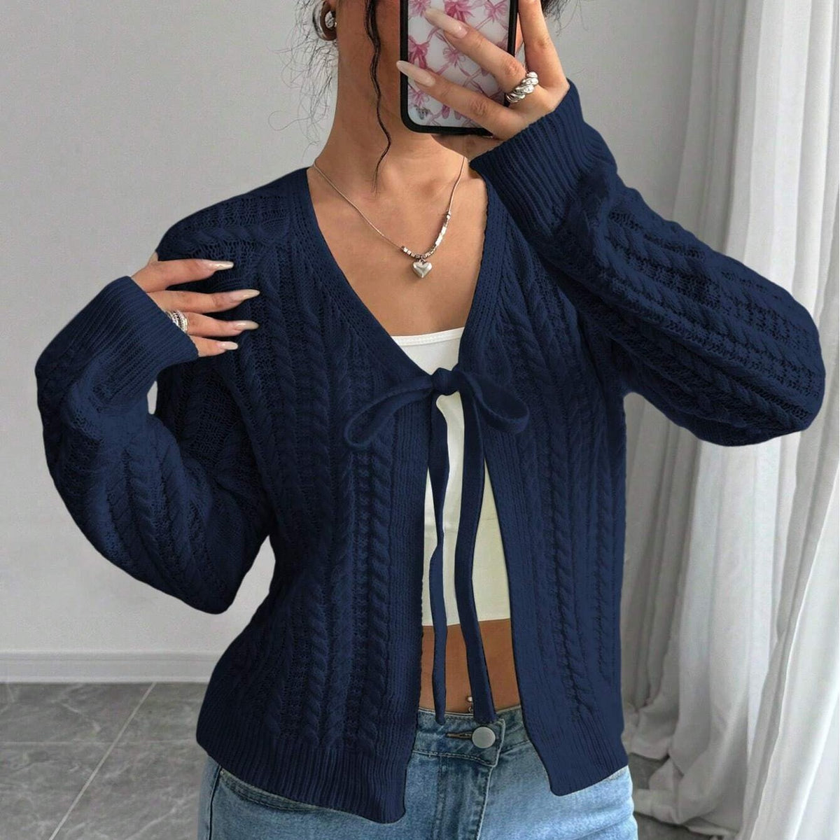 Long Sleeved Knitted Sweater for Women