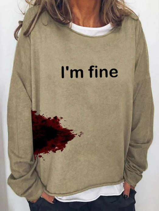 Halloween Women's Casual Long Sleeve Loose Hoodie