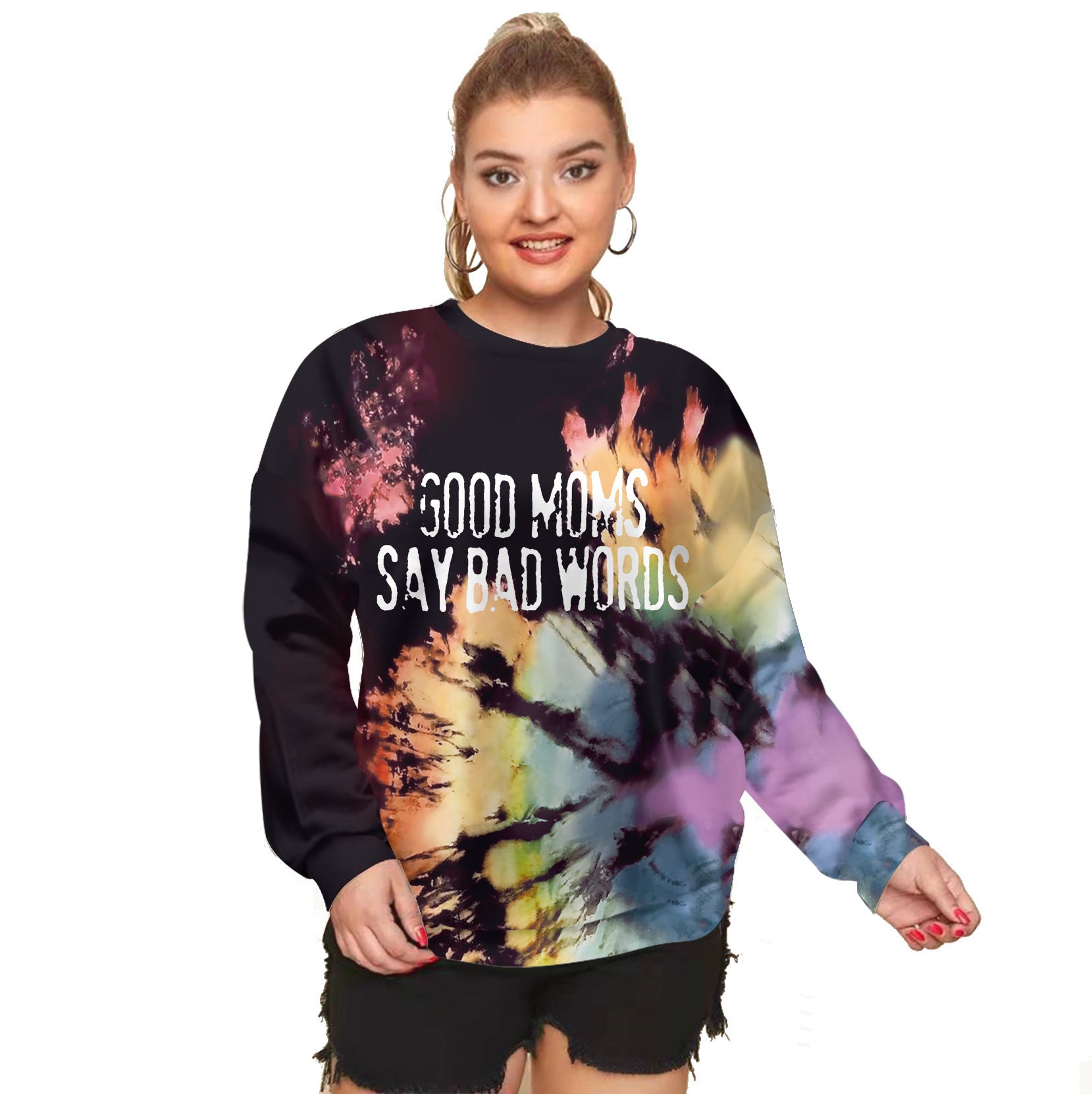 Custom Printed Text Hoodie Streetwear Pullover