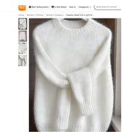 Soft Cozy Loose-fitting Casual Thin Knit Sweater