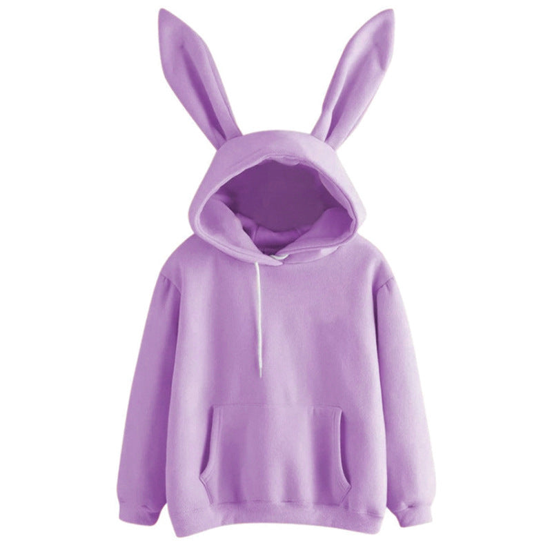 Harajuku Cute Rabbit Ear Hooded Sweatshirt