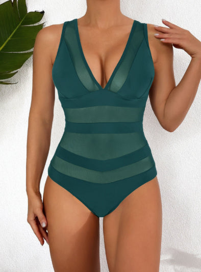 Sexy Cutout One-Piece Swimsuit for Beach & Pool