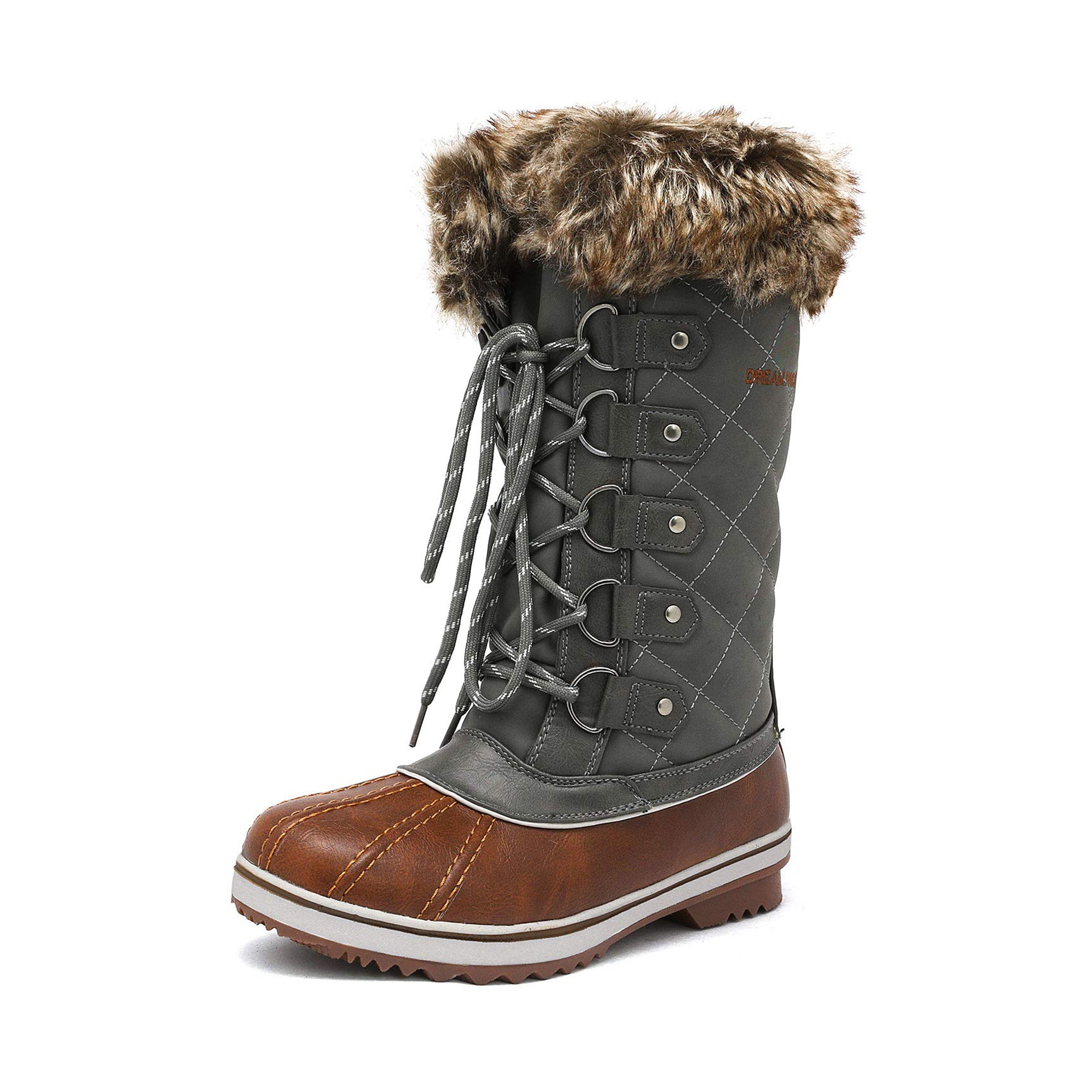 Women's Mid-Calf Waterproof Winter Snow Boots – Anti-Slip, Warm Outdoor Ankle Booties