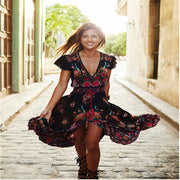 Women's Bohemian Tie-dye Vintage Dress