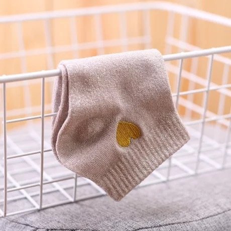 Heart-Shaped Boat Socks for Women