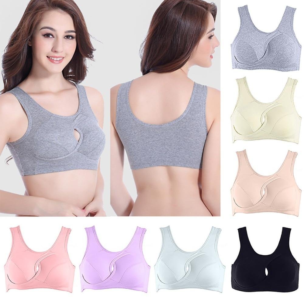 Wireless Plus Size Cotton Sleep Bra Camis for Women