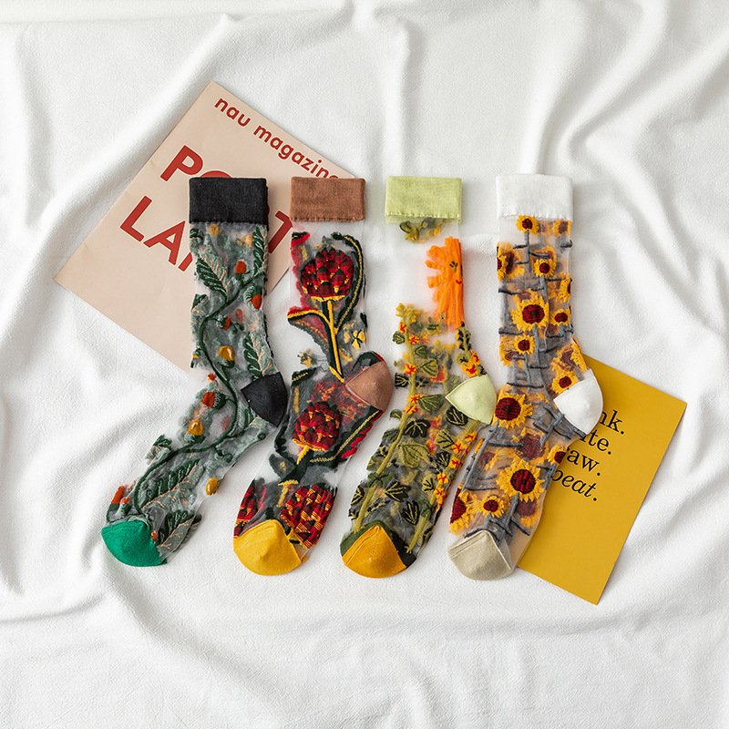Trendy Women's Cotton Socks
