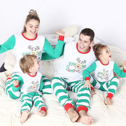Cozy Striped Family Suit for Home Leisure