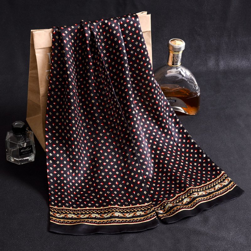 Luxurious Double-Layer Silk Scarf for Men
