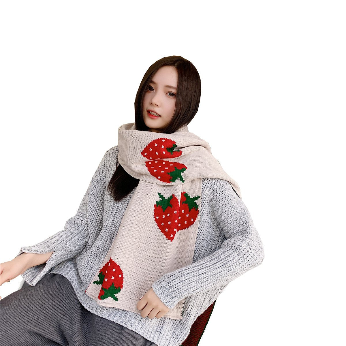 Warm Strawberry Scarf