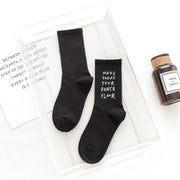 Comfortable Alphabet Socks for Women - Breathable Cotton