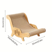 Sturdy Elegant Sisal Cat Scratching Chair - Durable Scratch-resistant Pet Furniture With 3 Styles, High-quality Large Cat Resting Area For Indoor Cats, Scratch-resistant Design For Climbing, Resting