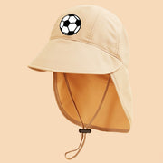 Children's Soccer Print Bucket Hat with Adjustable Strap