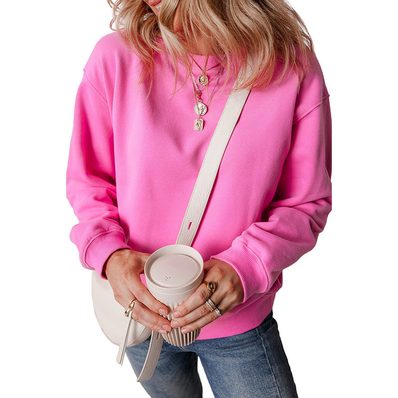 Women's Minimalist Solid Pullover Casual Sweater
