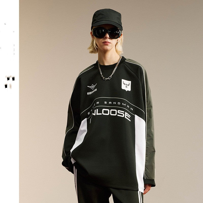 Matching Color-Block Couple Hoodies – Cozy Long Sleeve Pullover