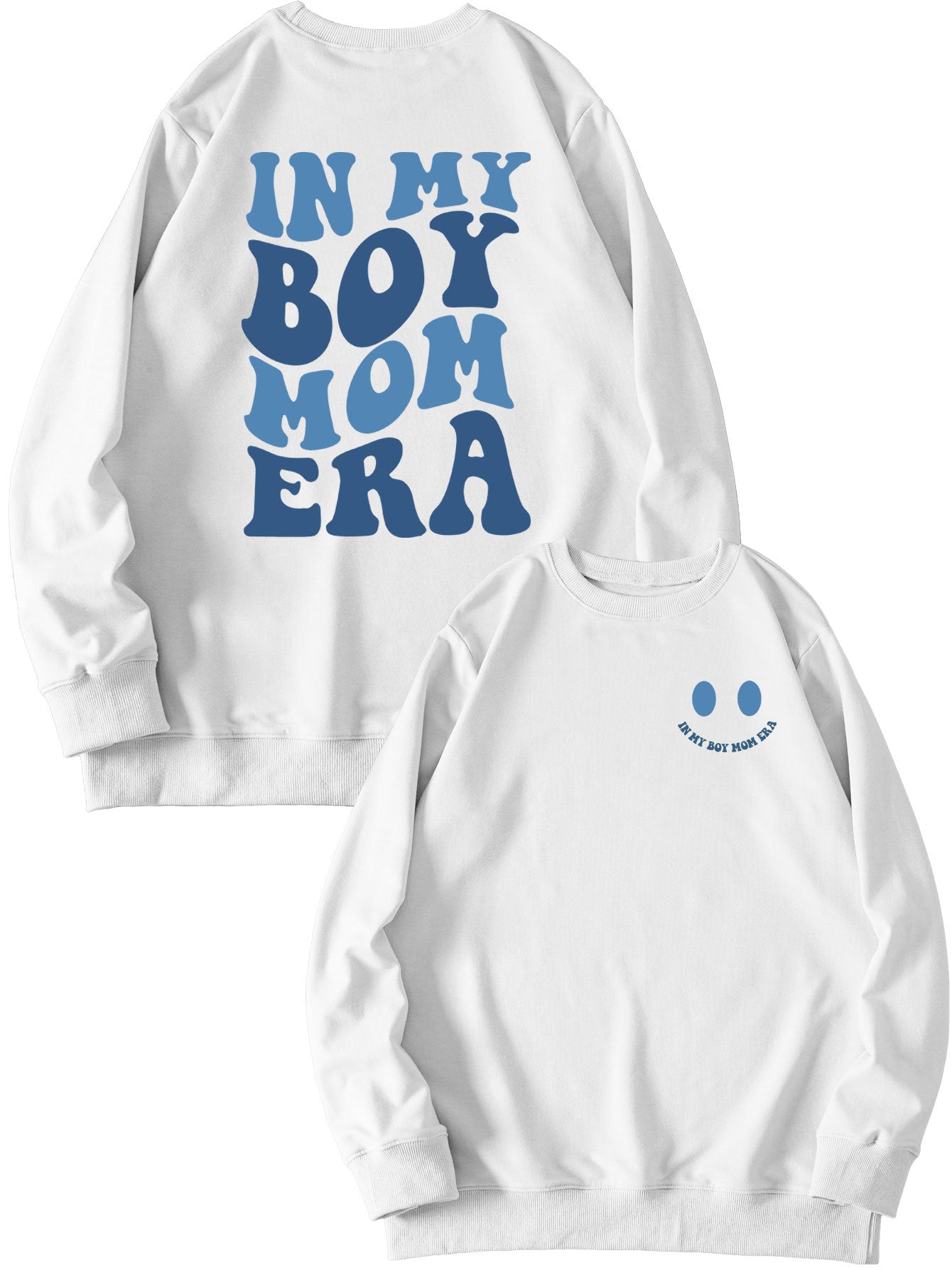 Cozy Double-Sided Printed Long-Sleeve Pullover Sweatshirt
