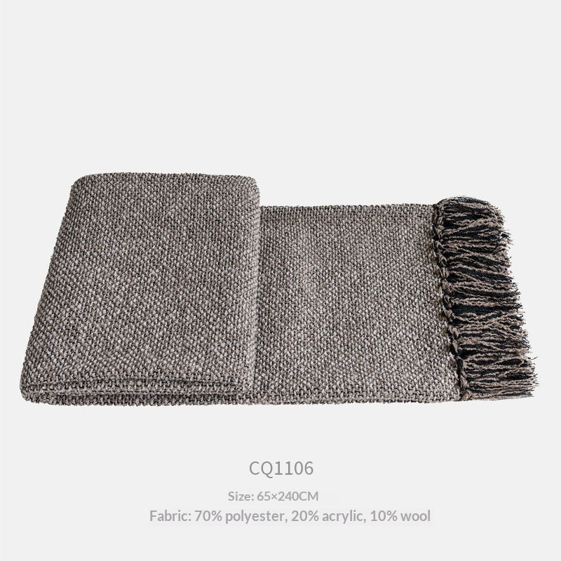 Modern Chinese-Style Coffee Backrest Pillow - Lumbar Support Cushion
