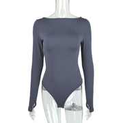 Women's Off-Shoulder Slim-Fit Bodysuit