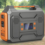 300W/100W Portable Power Station Solar Generator - 146Wh Compact Lithium-Ion Battery Charger With 110V AC Outlet, DC & USB Outputs, LED Flashlight, Built-in Cooling Vents For Camping, RV, Emergency...