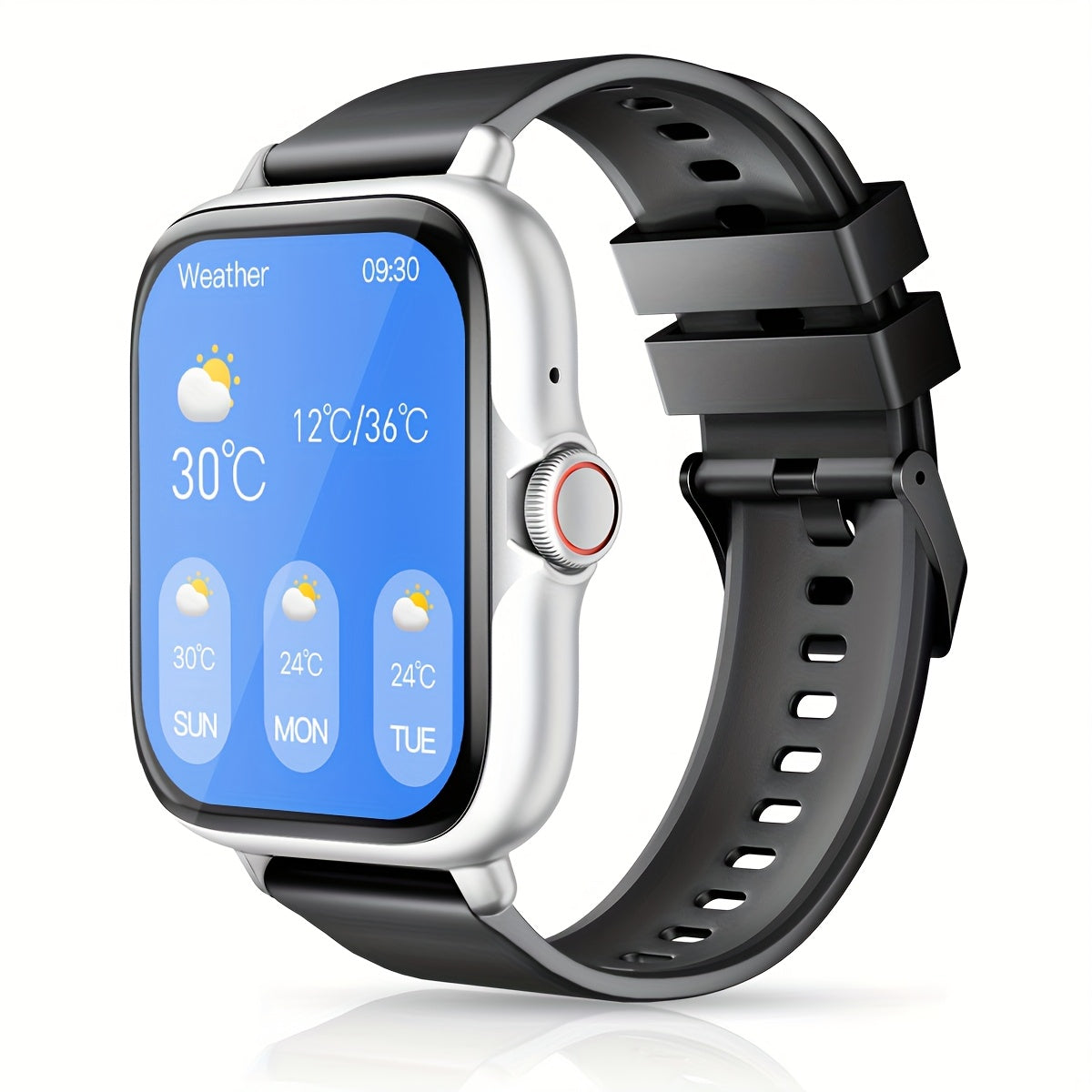 Multifunctional Sports Smart Watch – 1.83‑Inch Full Touch Screen, Wireless Calling & Messaging, Pedometer and Fitness Tracker, Compatible with iPhone and Android