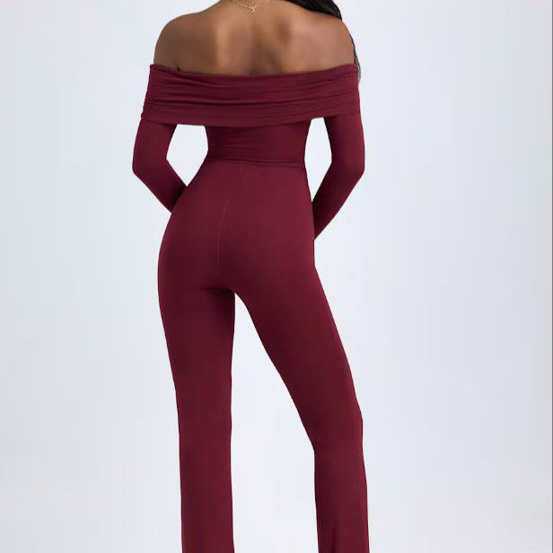 Pullover Long Sleeve Belly Waist Shaping And Hip Lift Straight Pants