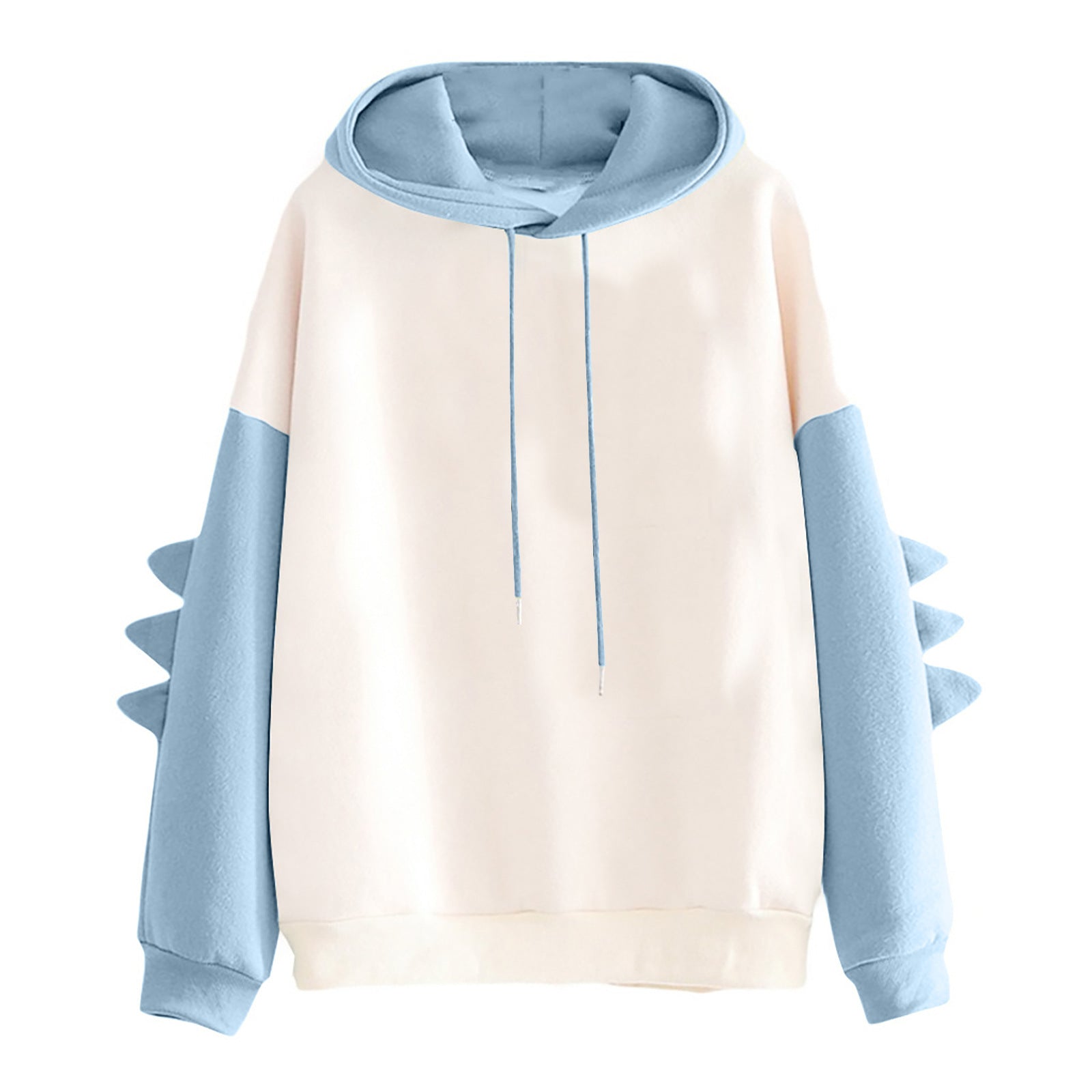 Korean Cute Dinosaur Contrast Color College Pullover Sweater