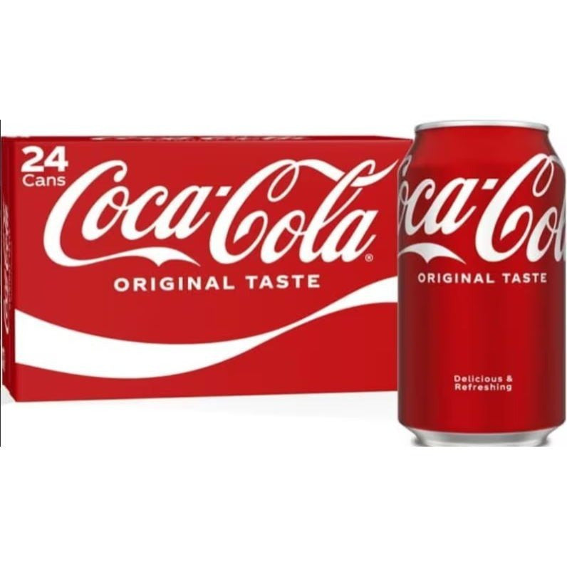 Classic Coca-Cola Soda, 12 fl oz Cans, 24 Pack