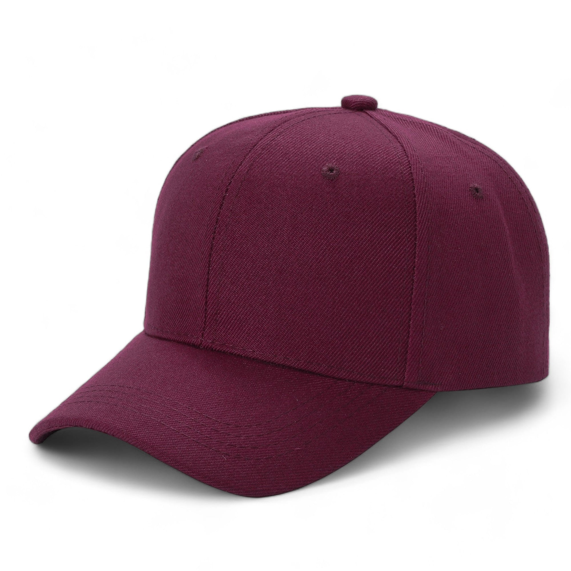 Unisex Premium Adjustable Baseball Cap – Solid Plain Color with Curved Visor