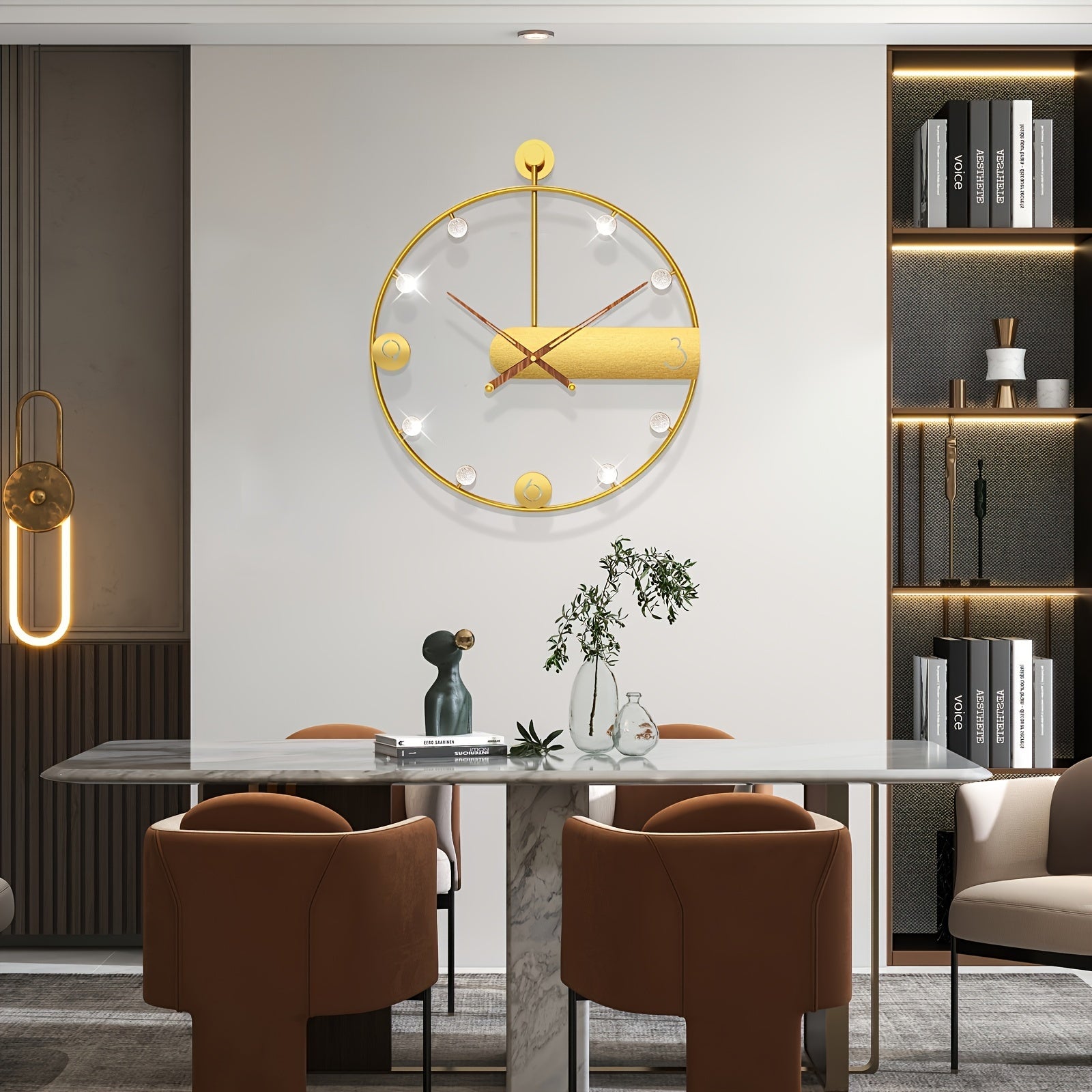 JUJUDA Large Wall Clock for Living Room Decor Modern Big Wall Clock for Kitchen Bedroom Home Decoration Extra Giant Wall Clock Battery Operated for Dining Room Bathroom Office Decorative