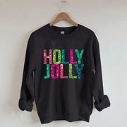 Chic Round Neck Printed Cotton Sweatshirt for Women