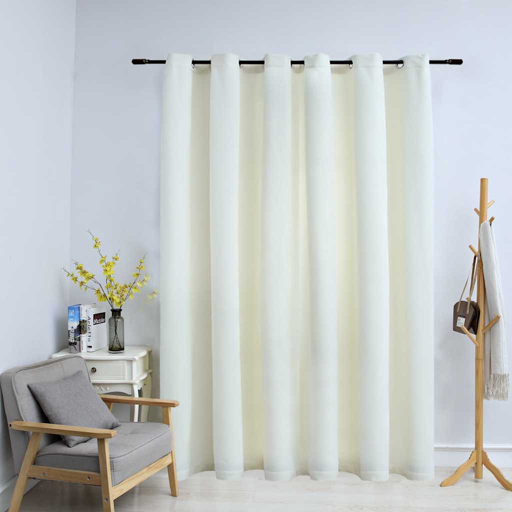 Blackout Curtain with Metal Eyelets, Velvet. Blackout Curtain with