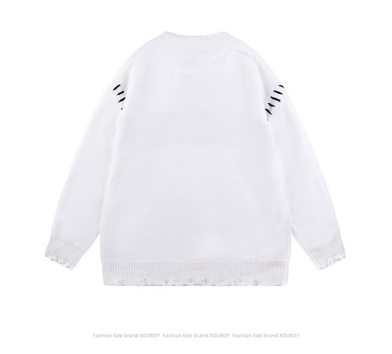 Unisex Oversized Casual Knit Sweater