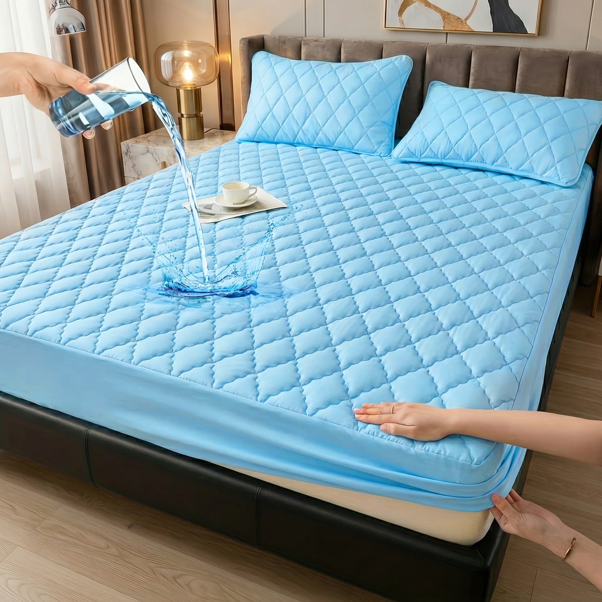 Waterproof Mattress Protector, Deep Pocket for 15-Inch Mattresses