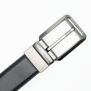 Premium Leather Rotating Pin Buckle Belt for Men