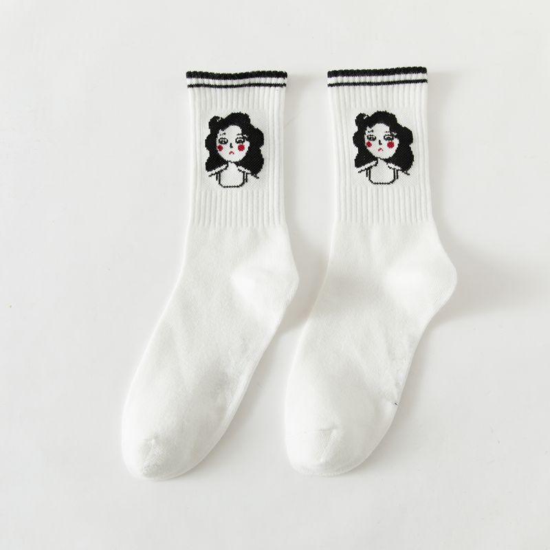 Soft Tea Color Socks for Women, Autumn Anti-Friction Socks