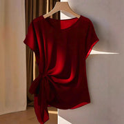 Summer New Lightweight Womens Crew-Neck T-Shirt