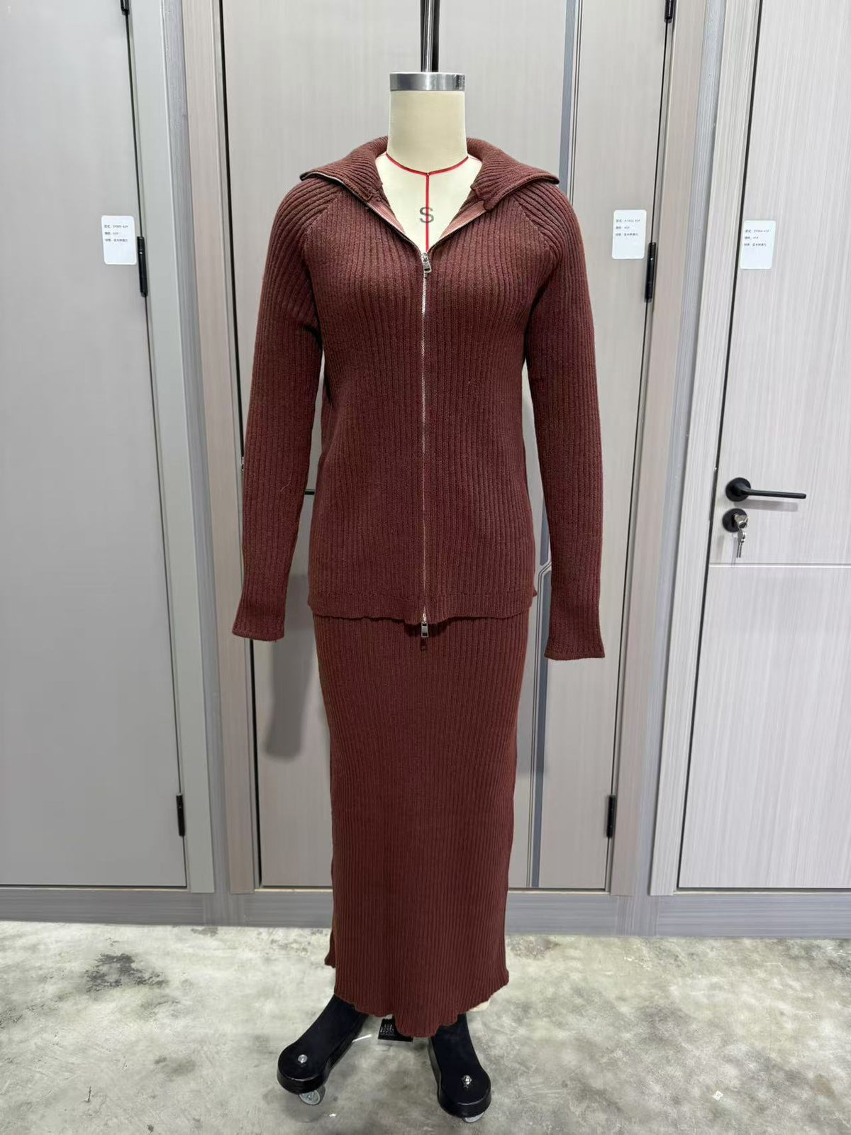 Womens Casual Sweater and Skirt Set